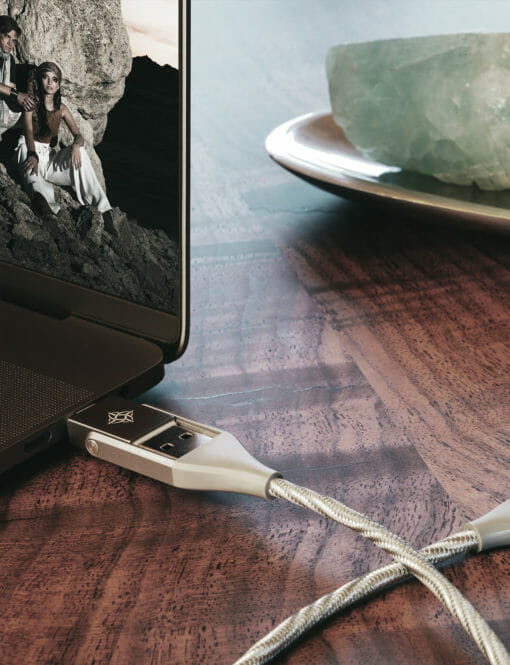 Chimera Multi-Cable 4-in-1 plugged into MacBook